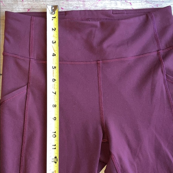 Lululemon High Rise Pocket Leggings Wine Red | Size 8 - Picture 7 of 7